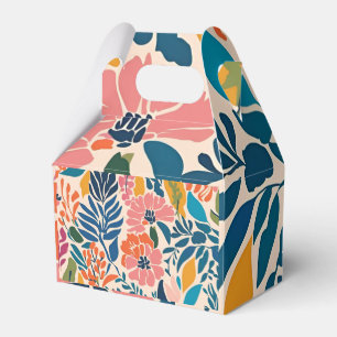 Elegant Colorful Retro Vintage Floral Favour Box