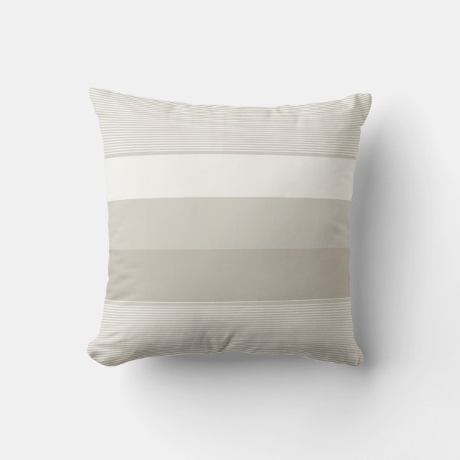 Elegant Colour Harmony Modern Chic Striped Templat Cushion (Front)