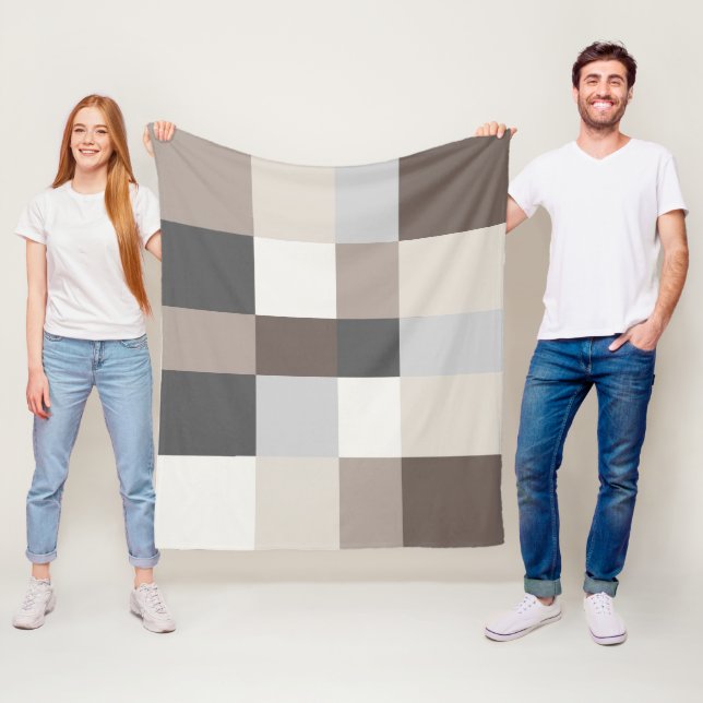 Elegant Colour Harmony Modern Stylish Design Fleece Blanket (In Situ)