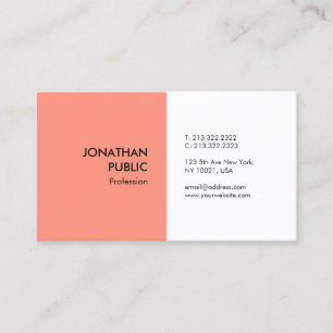 Elegant Colour Modern Professional SimpleTemplate Business Card