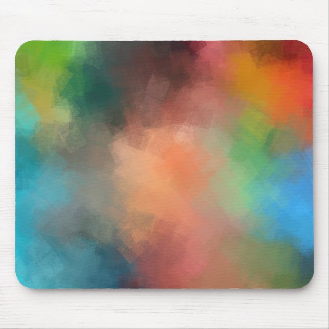 Elegant Colourful Abstract Art Trendy Template Mouse Pad (Front)