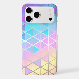 Elegant colourful Abstract Holographic Triangles