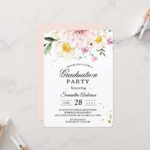 Elegant Colourful Beauty Flowers Invitation