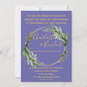 Elegant Colourful Brush Script Request  Invitation