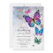 Elegant Colourful Butterfly Wedding Invitation