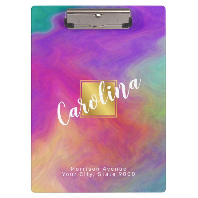 Elegant Colourful Clipboard (Front)