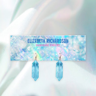 Elegant Colourful Crystal Earring Jewellery Displa Mini Business Card