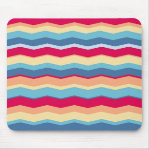Elegant Colourful Festive Abstract Waves Pattern   Mouse Pad