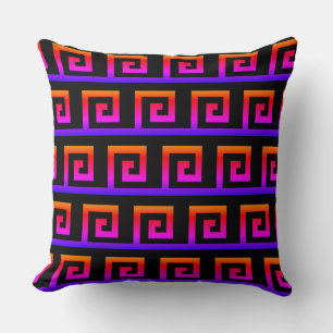 Elegant Colourful Geometric Pattern Cushion