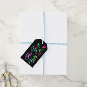 Elegant Colourful Gift Tag - SRF