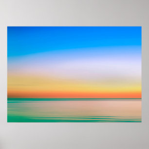 Elegant Colourful Landscape Artwork   Poster