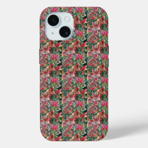 Elegant Colourful Leave Pattern  iPhone 15 Case