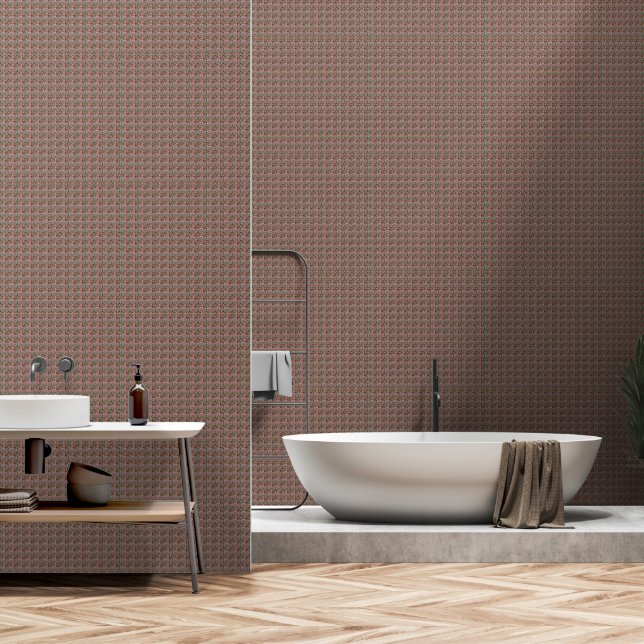 Elegant Colourful Leave Pattern  Wallpaper (Bathroom)