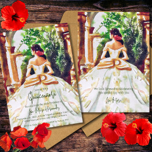 Elegant Colourful Mexican Hacienda Quinceañera Invitation