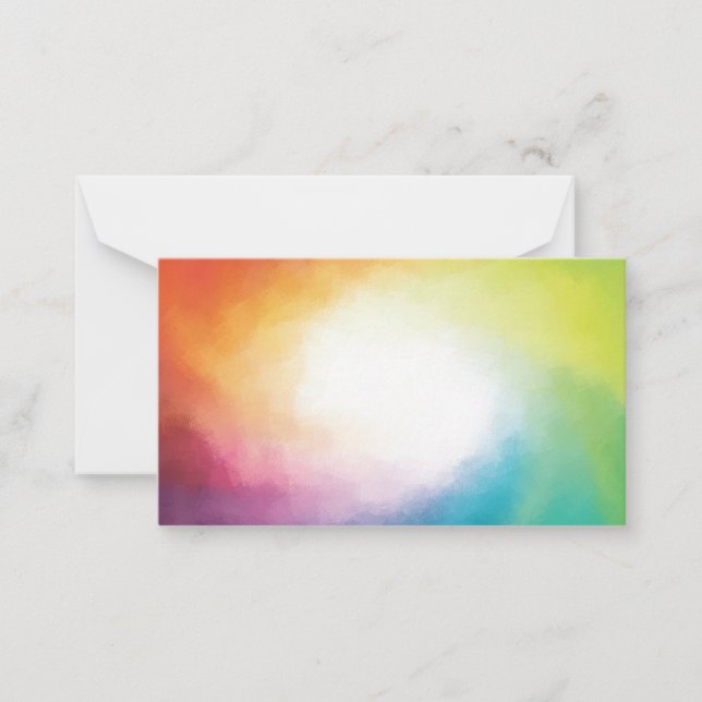 Elegant Colourful Modern Abstract Artwork Trendy Card (Front)