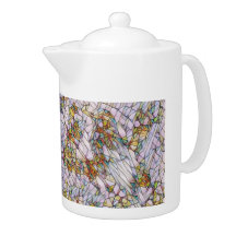 Elegant Colourful Mosaic Illustrated Bird Art