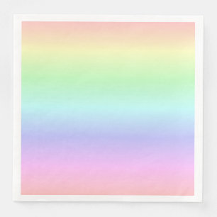 Elegant Colourful Rainbow Colours Light Soft Paste Napkin