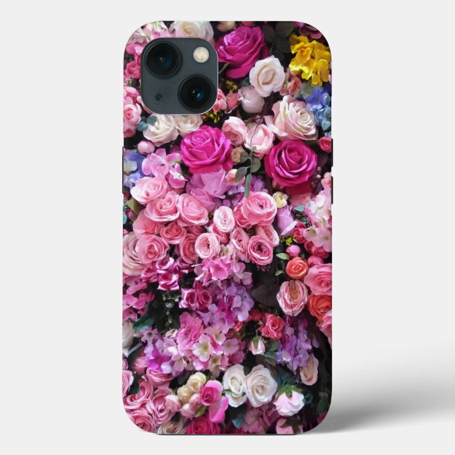 Elegant Colourful Rose Flowers Case-Mate iPhone Case (Back)