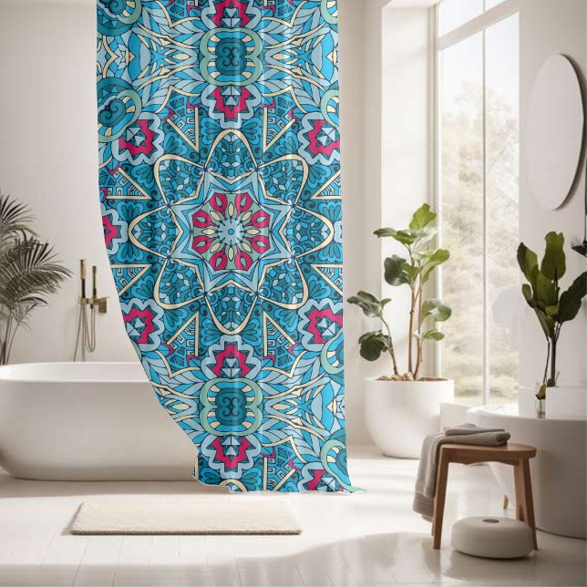 Elegant colourful seamless pattern  shower curtain (Creator Uploaded)