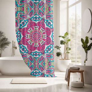Elegant colourful seamless pattern  shower curtain