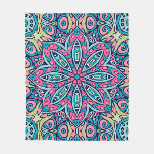 Elegant Colourful seamless pattern Shower Curtain Fleece Blanket