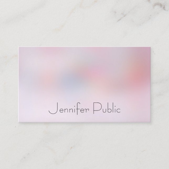 Elegant Colourful Simple Design Modern Template Business Card (Front)