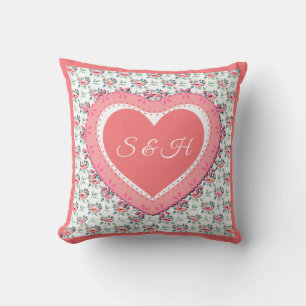 Elegant Colourful Spring Floral Watercolor Pattern Cushion