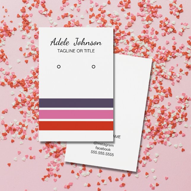 Elegant Colourful Stripes Earring (Creator Uploaded)