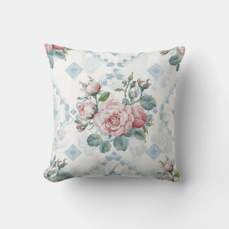 Elegant Colourful Stylish Romantic Floral Chic Cushion