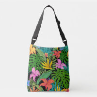 Elegant Colourful Summer Tropical Floral Leaves |