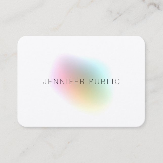 Elegant Colourful Template Professional Modern Business Card (Front)