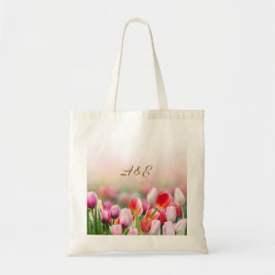 Elegant Colourful Tulip Florals Tote Bag