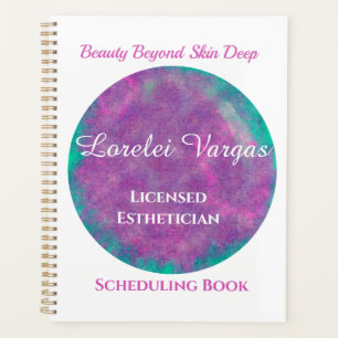 Elegant Colourful Watercolor Aesthetician Planner