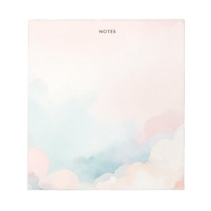 Elegant Colourful Watercolor Sky Scene Notepad