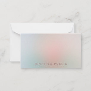 Elegant Colours Handwritten Monogram Minimalist Card