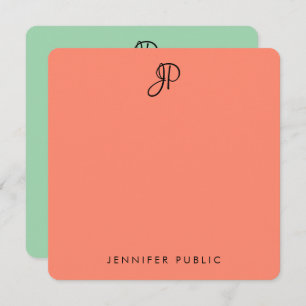 Elegant Colours Handwritten Monogram Template