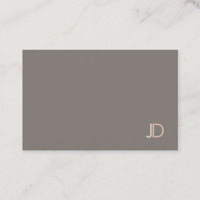 Elegant Colours Modern Monogram Template Trendy Business Card (Front)