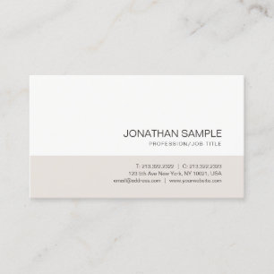 Elegant Colours Trendy Simple Professional Plain Business Card