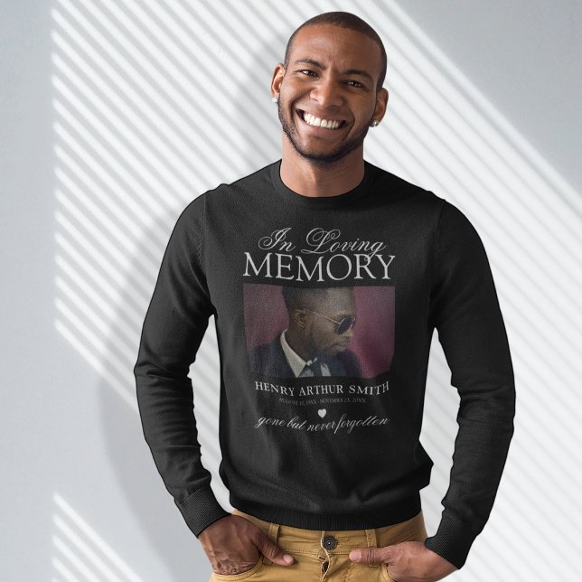 Elegant Commemorative Photo | In Loving Memory Sweatshirt (Creator Uploaded)