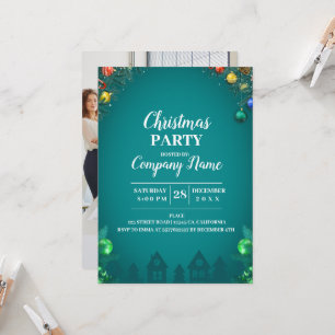Elegant Company Cocktail Christmas Party    Invita Invitation