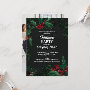 Elegant Company Cocktail Christmas Party Invitatio Invitation