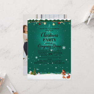 Elegant Company Cocktail Christmas Party Invitatio Invitation