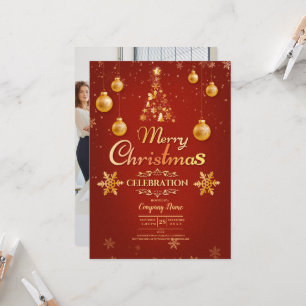 Elegant Company Cocktail Christmas Party Invitatio Invitation