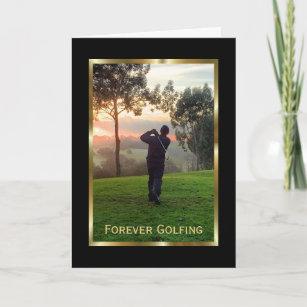 Elegant Condolences Card for a Golfer