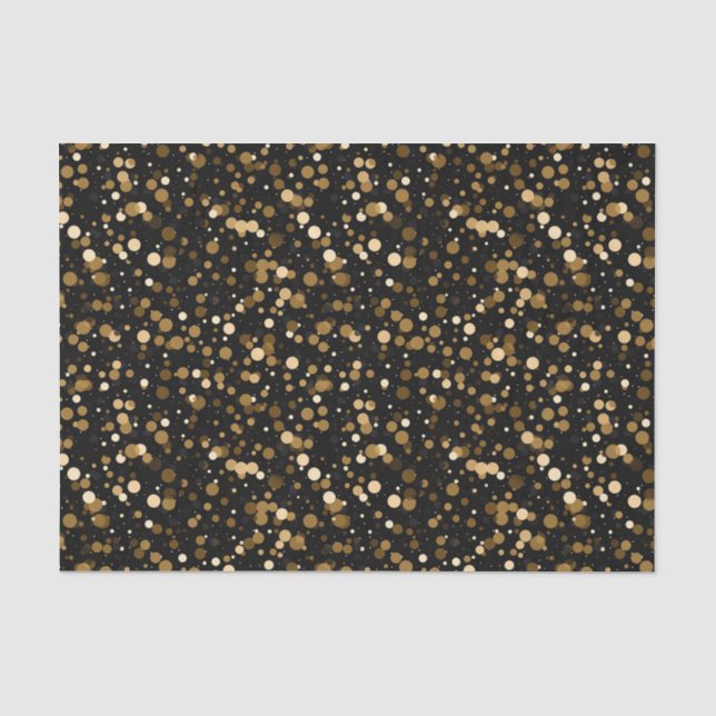 Elegant confetti tiled pattern  tissue paper (Front)
