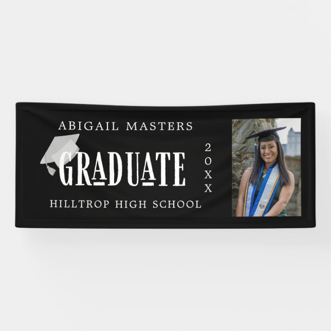 elegant congrats graduate photo  banner (Horizontal)