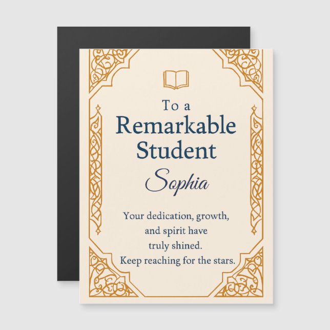 Elegant Congratulations Card for a Remarkable Stud (Front/Back)