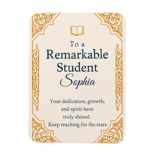 Elegant Congratulations Card for a Remarkable Stud Magnet (Vertical)