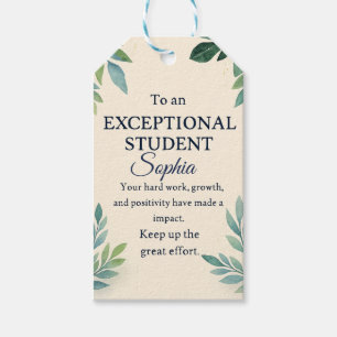 Elegant Congratulations Card for an Exceptional St Gift Tags
