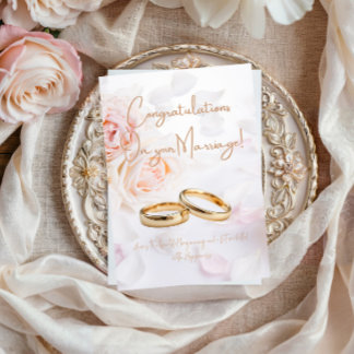Elegant Congratulations on your Wedding  Card